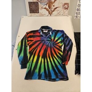 Vintage‎ Tie Dye Rugby Shirt Long Sleeve  POLO Maxmore South Africa Size 48 (XL)